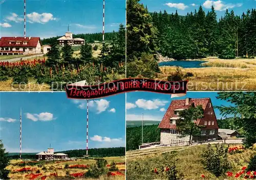 AK / Ansichtskarte Hausen_Witzenhausen Berggasthaus Hoher Meissner Panorama Sendeanlagen Hausen Witzenhausen