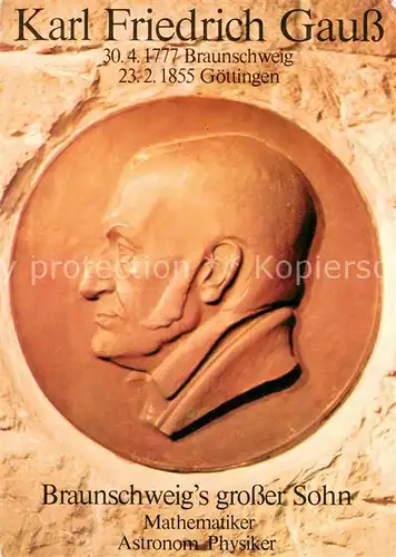 AK / Ansichtskarte Braunschweig Karl Friedrich Gauss Braunschweig