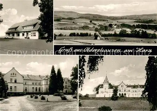 AK / Ansichtskarte Oldershausen_Northeim Panorama Schloss Oldershausen Oldershausen Northeim