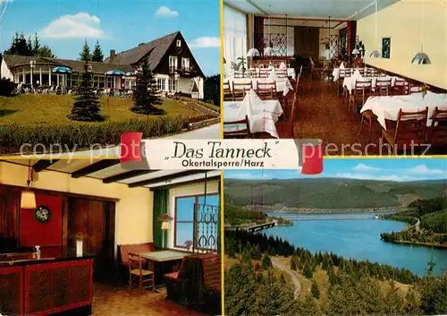 AK / Ansichtskarte Schulenberg_Oberharz Restaurant Das Tanneck Hotel Gastraeume Okertalsperre Schulenberg_Oberharz