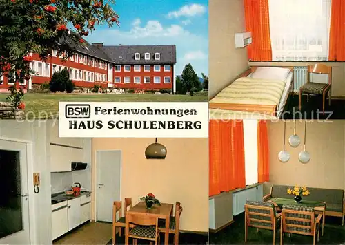 AK / Ansichtskarte Schulenberg_Oberharz BSW Ferienwohnungen Haus Schulenberg  Schulenberg_Oberharz
