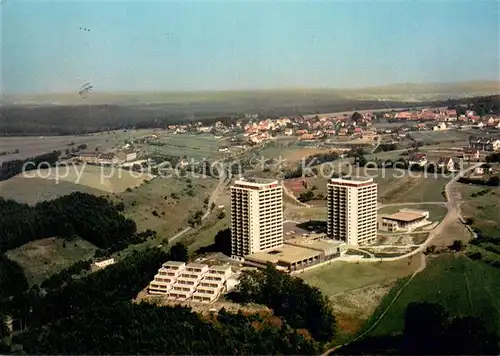 AK / Ansichtskarte Hohegeiss_Harz Apartmenthotel Fliegeraufnahme Hohegeiss Harz