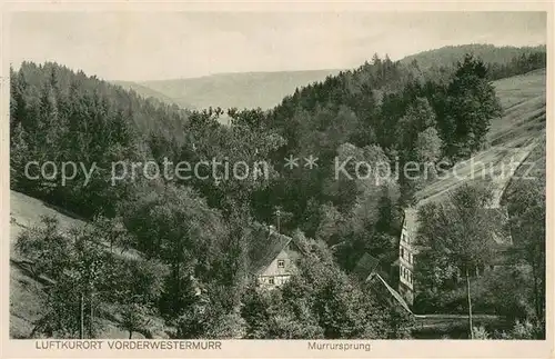 AK / Ansichtskarte Vorderwestermurr Panorama mit Murrursprung Vorderwestermurr