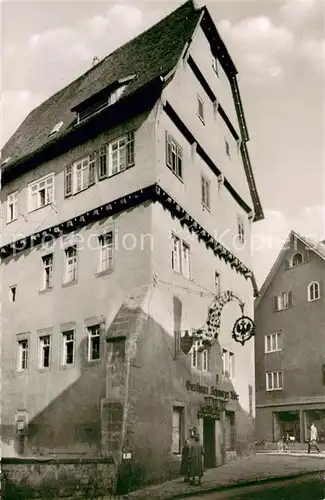 AK / Ansichtskarte Leonberg_Wuerttemberg Gasthaus Schwarzer Adler Leonberg Wuerttemberg