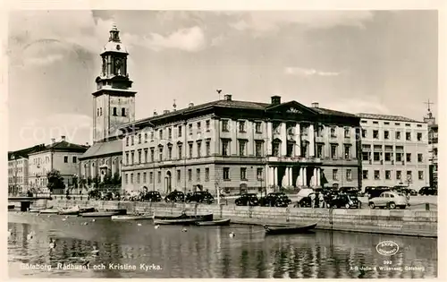 AK / Ansichtskarte Goeteborg Radhus och Kristine Kyrka Goeteborg