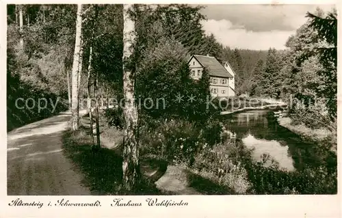 AK / Ansichtskarte Altensteig_Schwarzwald Kurhaus Waldfrieden Altensteig_Schwarzwald