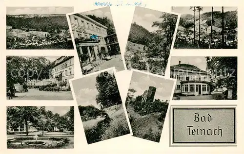 AK / Ansichtskarte Bad_Teinach Zavelstein Kuranlagen Teilansichten Kurhaus Bad_Teinach Zavelstein
