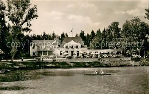 AK / Ansichtskarte Bad_Duerrheim Hotel am Salinensee Strandcafe Bad_Duerrheim