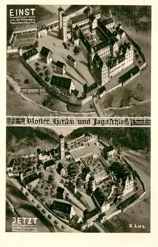 AK / Ansichtskarte Hirsau Kloster Hirsau und Jagdschloss Einst und Jetzt Hirsau