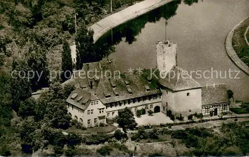 AK / Ansichtskarte Lauffen_Neckar Schloss Fliegeraufnahme Lauffen Neckar