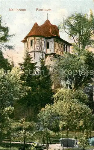 AK / Ansichtskarte Maulbronn Faustturm Maulbronn