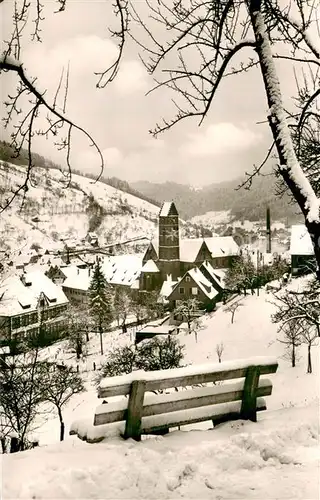 AK / Ansichtskarte Alpirsbach Winterpanorama Alpirsbach
