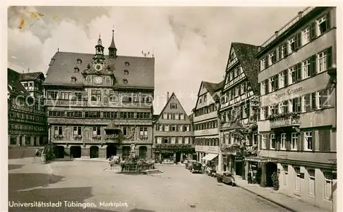 AK / Ansichtskarte Tuebingen Marktplatz Tuebingen