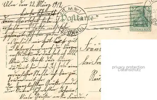 AK / Ansichtskarte Ulm__Donau Panorama mit Muenster 