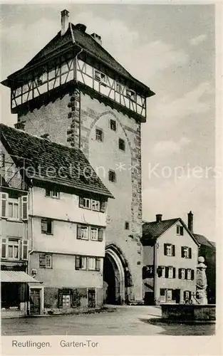 AK / Ansichtskarte Reutlingen_BW Garten Tor 