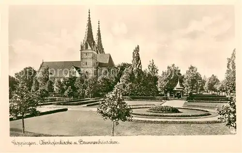 AK / Ansichtskarte Goeppingen Oberhofenkirche und Brunnenhaeuschen Goeppingen