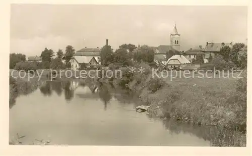 AK / Ansichtskarte Tyniste_Orlici_CZ Uferpartie am Fluss 
