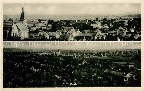AK / Ansichtskarte Milovice_Milowitz_CZ Stadtpanorama 