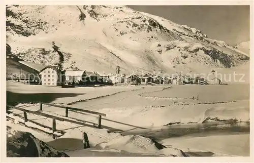 AK / Ansichtskarte Bivio Wintersportplatz Schweizer Alpen Bivio