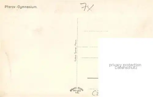 AK / Ansichtskarte Prerov_Prerau_CZ Gymnasium 