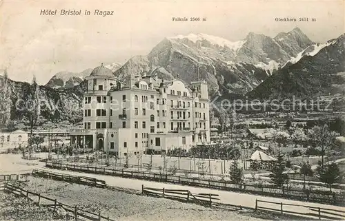 AK / Ansichtskarte Ragaz_Bad_SG Hotel Bristol Alpen 