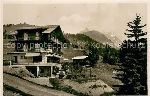 AK / Ansichtskarte Gryon Restaurant Tea Room de Barboleusaz Gryon