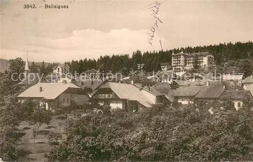 AK / Ansichtskarte Ballaigues Teilansicht mit Hotel Ballaigues