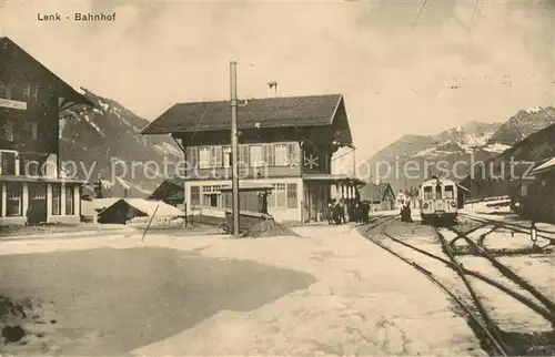 AK / Ansichtskarte Lenk_Simmental Bahnhof Lenk Simmental