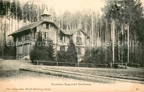 AK / Ansichtskarte Zuerichberg_ZH Forsthaus Degenried Zuerichberg ZH