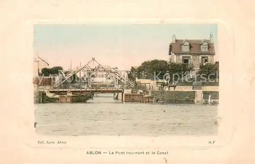 AK / Ansichtskarte Ablon_94 sur Seine Le pont tournant et le canal 