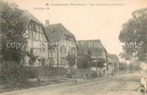 AK / Ansichtskarte Gommersdorf_68_Haut Rhin Type de maisons alsaciennes 