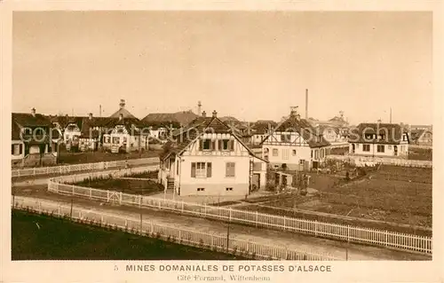 AK / Ansichtskarte Wittenheim_68 Mines Domaniales de Potasses d Alsace Cafe Fernand 