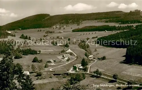 AK / Ansichtskarte Muehlingen_Saig_Schwarzwald Panorama Muehlingen_Saig