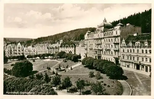 AK / Ansichtskarte Marienbad_Tschechien_Boehmen Goetheplatz Marienbad_Tschechien