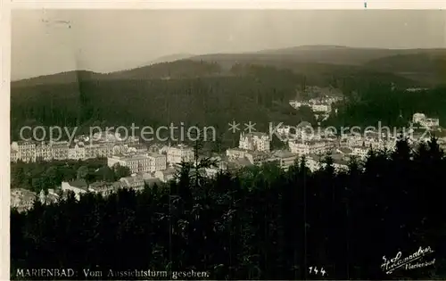 AK / Ansichtskarte Marienbad_Tschechien_Boehmen Teilansicht Marienbad_Tschechien