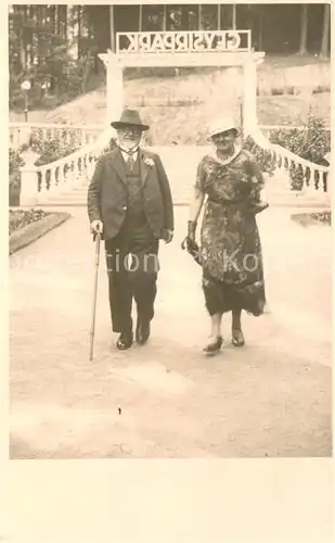 AK / Ansichtskarte Karlsbad_Eger_Karlovy_Vary Spaziergang im Geysirpark 