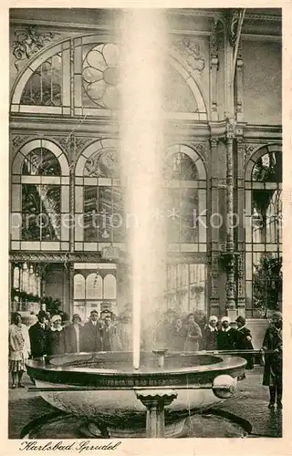 AK / Ansichtskarte Karlsbad_Eger_Karlovy_Vary Sprudel Brunnen 