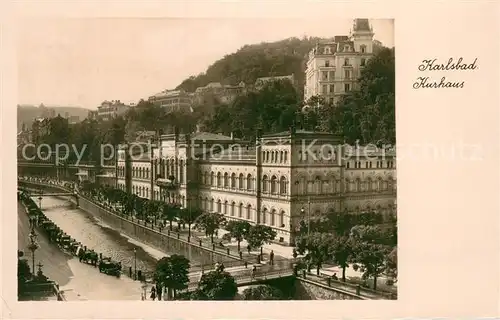 AK / Ansichtskarte Karlsbad_Eger_Karlovy_Vary Kurhaus Aussenansicht 