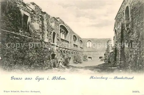 AK / Ansichtskarte Eger__Cheb_Tschechien Kaiserburg Bankettsaal 