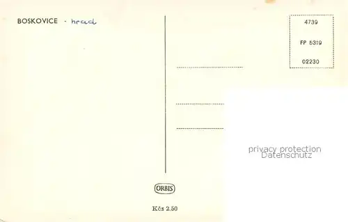AK / Ansichtskarte Boskovice_CZ Hrad 