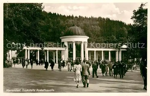 AK / Ansichtskarte Marienbad_Tschechien_Boehmen Trinkstelle Rudolfquelle Marienbad_Tschechien