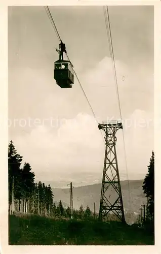 AK / Ansichtskarte Krkonose_CZ Lanovka na cernou horu   Gondel Seilbahn 