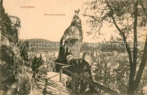 AK / Ansichtskarte Karlsbad_Eger_Karlovy_Vary Hirschensprung 