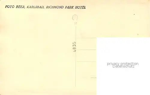 AK / Ansichtskarte Karlsbad_Eger_Karlovy_Vary Gruppenfoto Richmond Park Hotel 