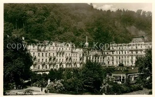 AK / Ansichtskarte Karlsbad_Eger_Karlovy_Vary Grand Hotel Pupp Aussenansicht 