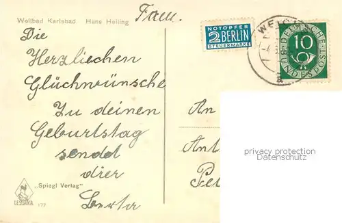 AK / Ansichtskarte Karlsbad_Eger_Karlovy_Vary Teilansicht am Wasser 