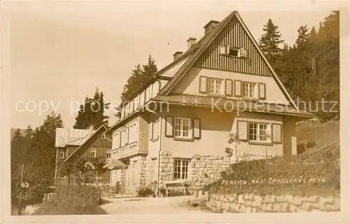 AK / Ansichtskarte Spindleruv_Mlyn_Spindelmuehle_Riesengebirge_CZ Pansion Raj Aussenansicht 