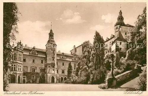 AK / Ansichtskarte Friedland_Boehmen_Frydlant_v_Cechach_CZ Schlosshof 