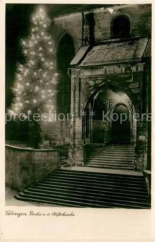 AK / Ansichtskarte Tuebingen Stiftskirche zur Weihnachtszeit Tuebingen