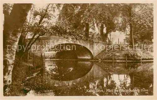 AK / Ansichtskarte Kobenhavn Parti fra Frederiksberg Have Kobenhavn